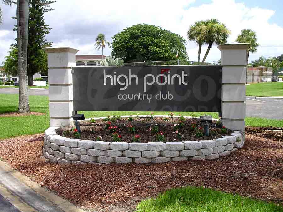 High Point Country Club Signage